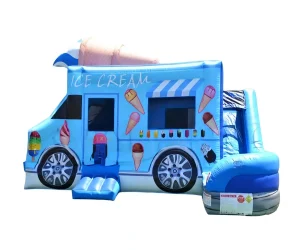 inflatable ice cream truck bounce house combo for sale (3)