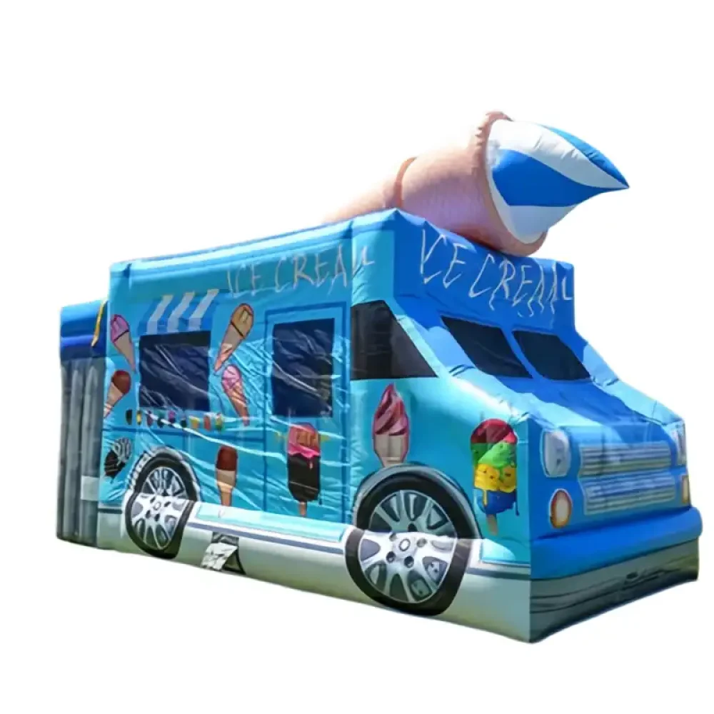 inflatable ice cream truck bounce house combo for sale (4)
