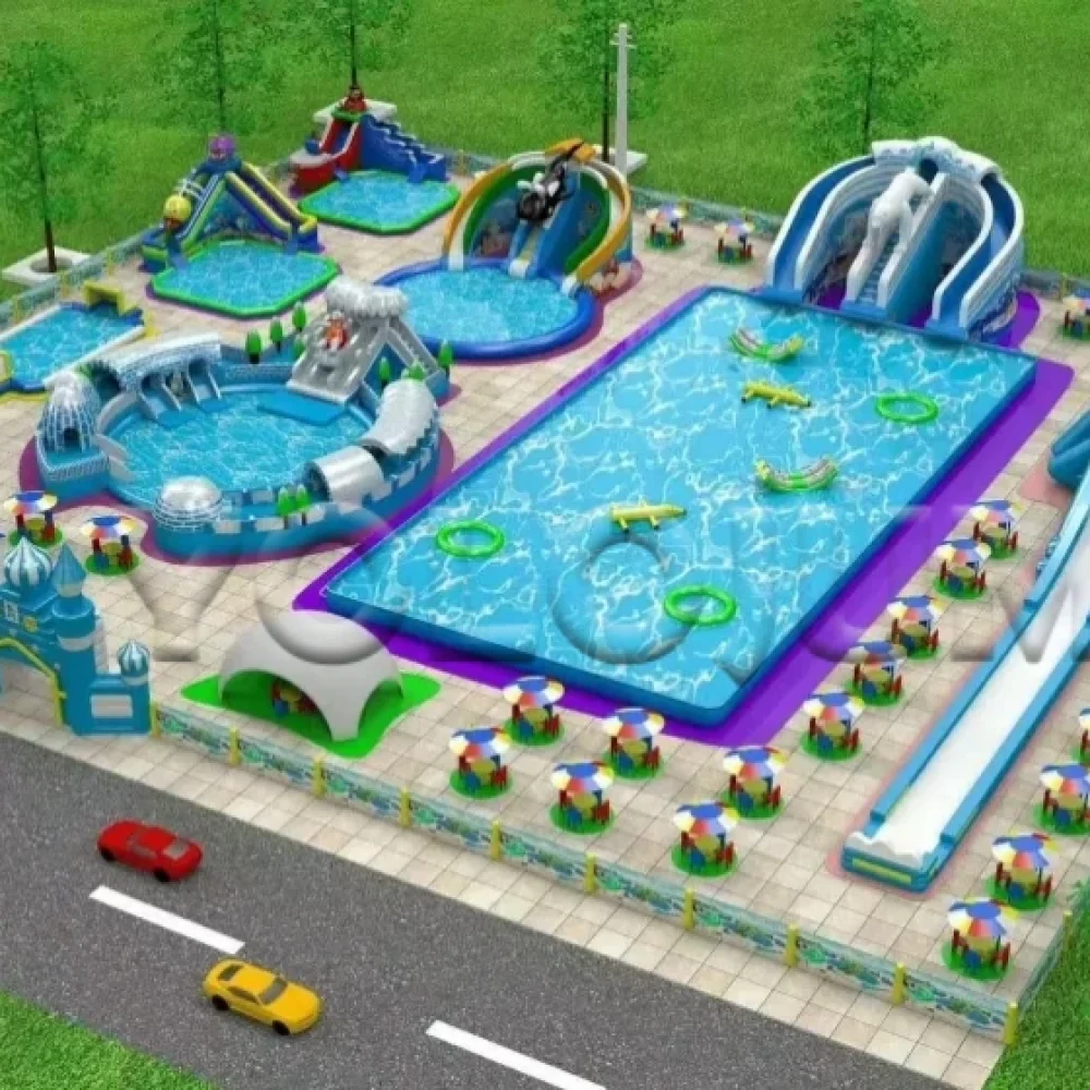 inflatable water park customizable sizes and colors