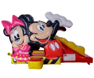 mickey and minnie commercial bounce house with slide 05