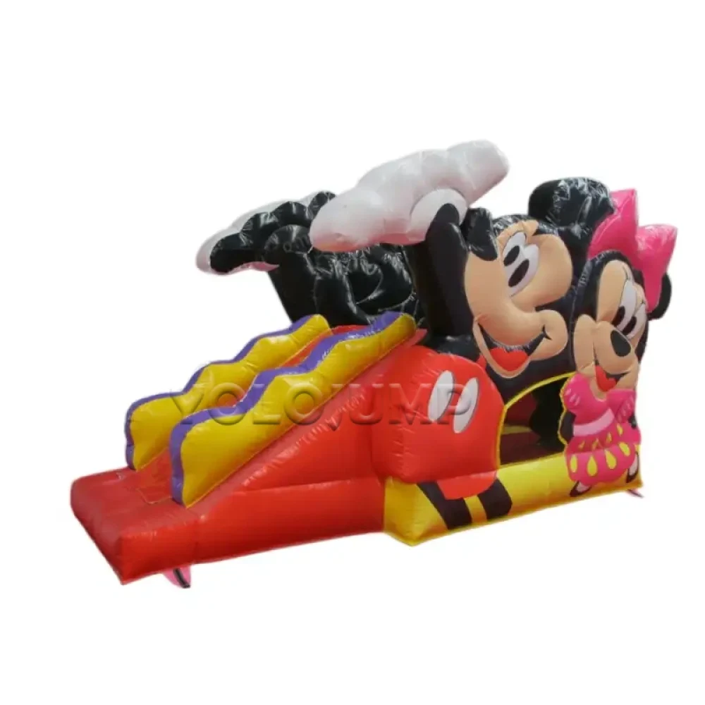 mickey and minnie commercial bounce house with slide (3)