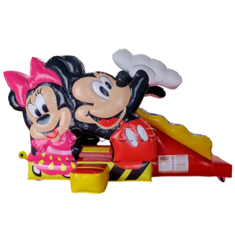 mickey and minnie commercial bounce house with slide