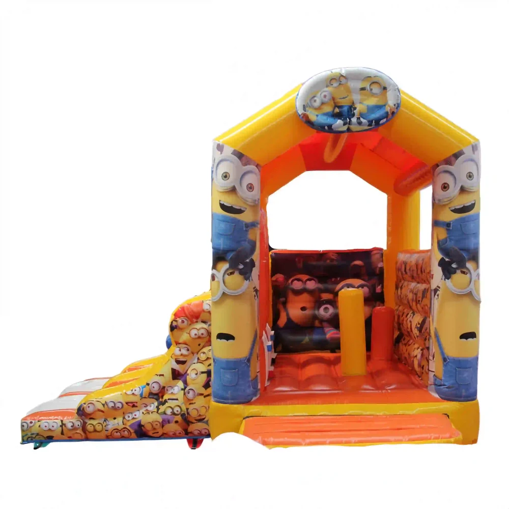 minions commercial bounce house with slide (3)