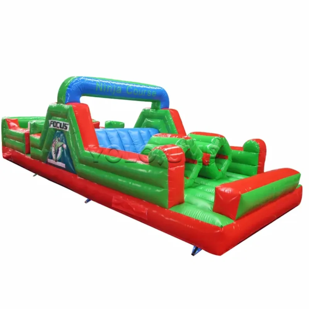 ninja commercial inflatable obstacle course
