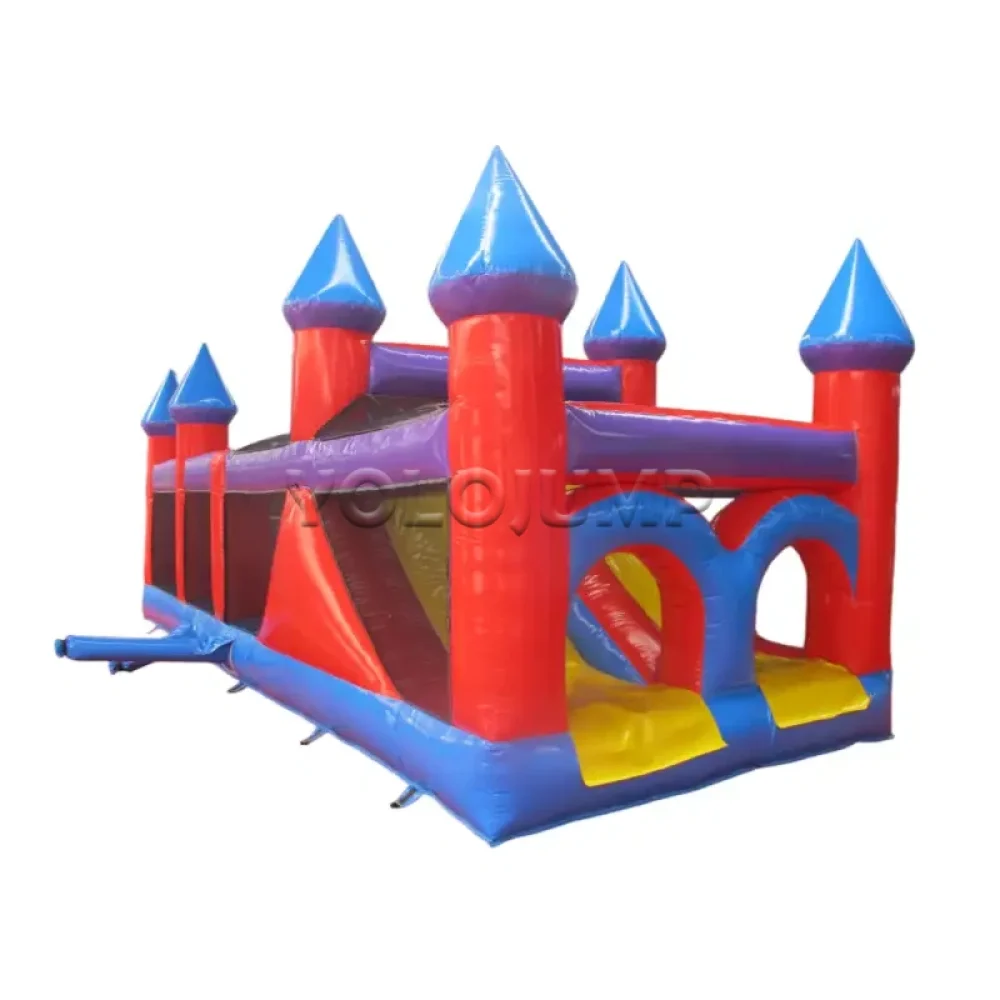 primary colors commercial inflatable bounce house (4)