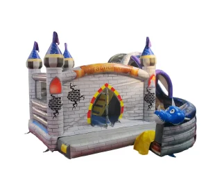 racherburg dragon commercial bounce house with slide (2)