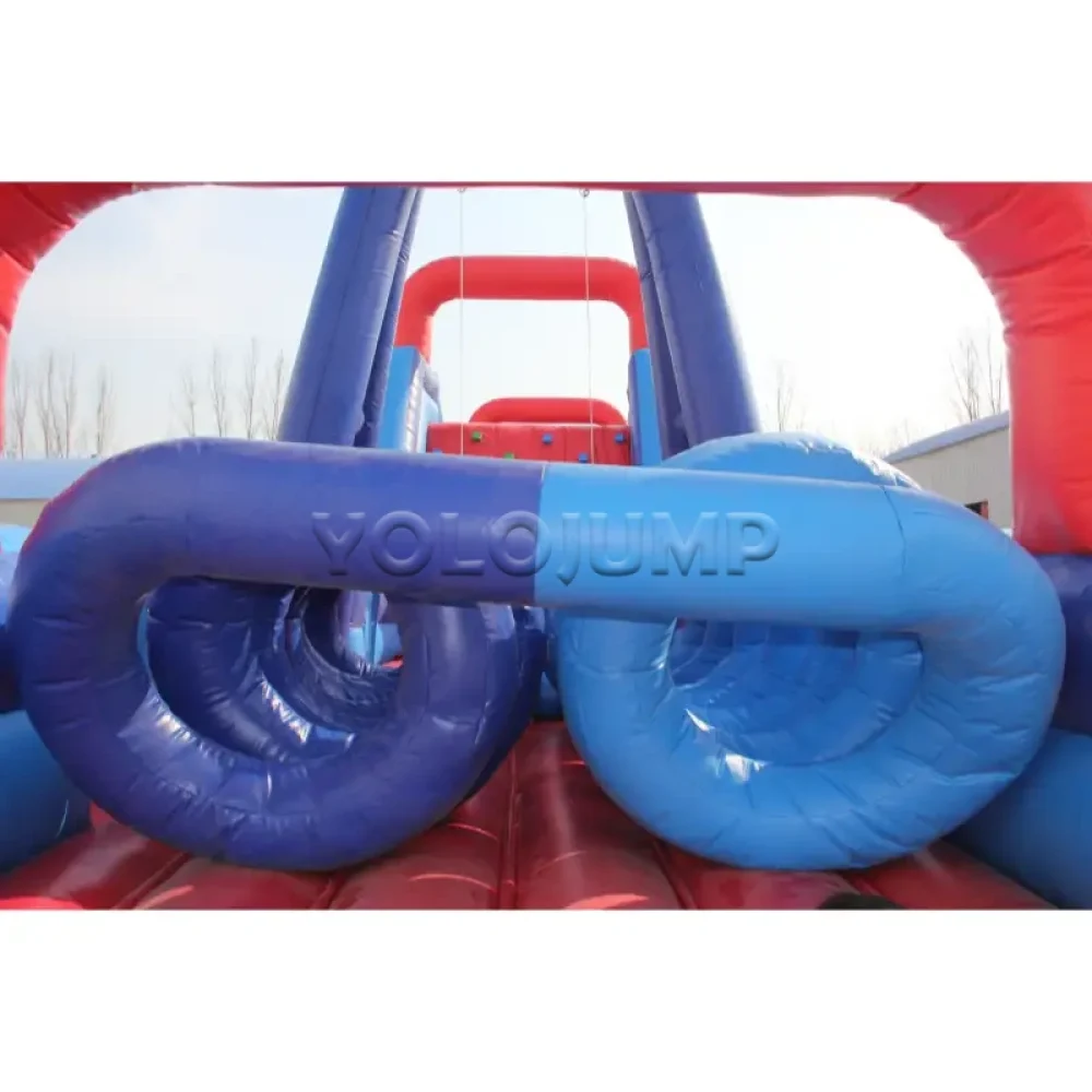 sport primary colors commercial inflatable obstacle course (5)