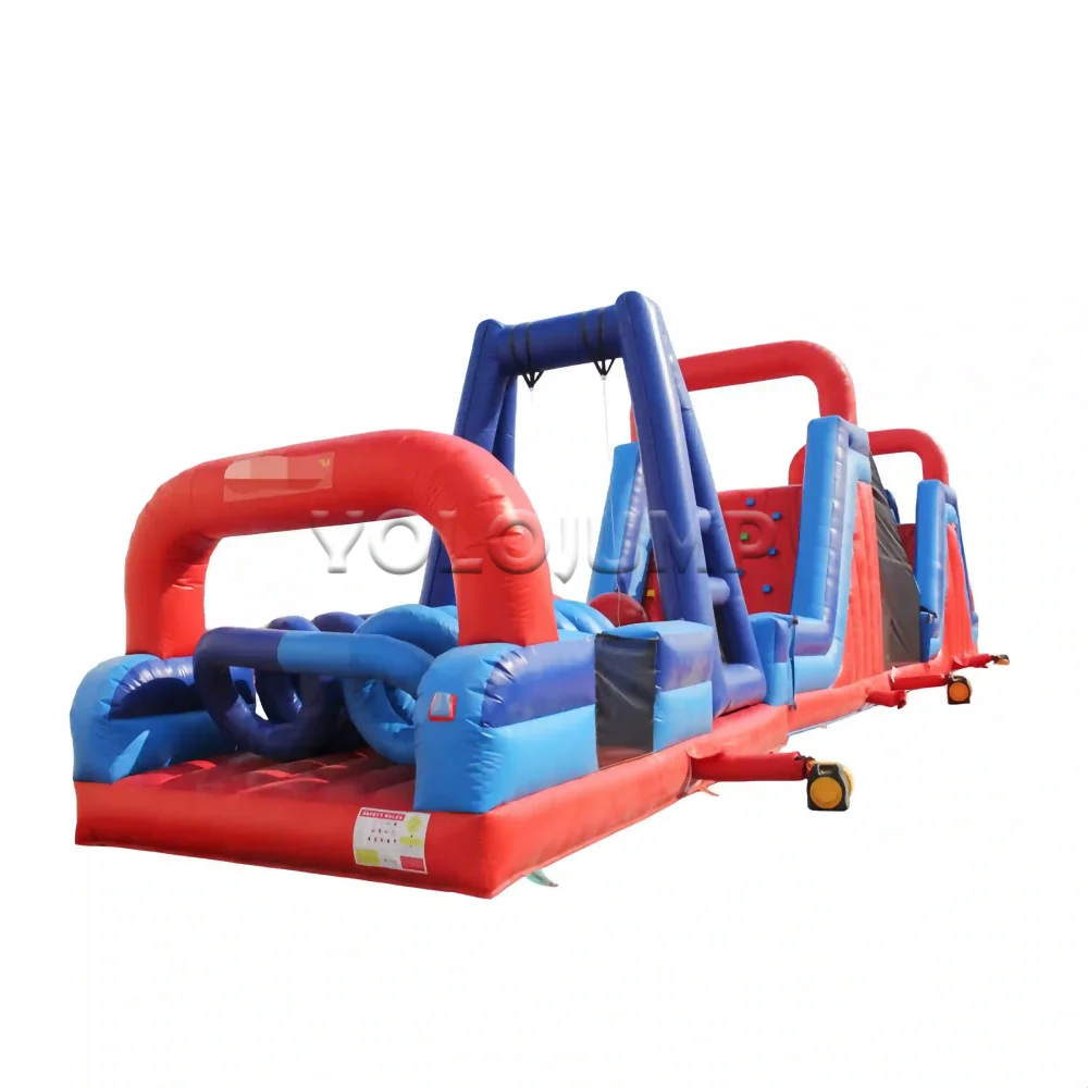sport primary colors commercial inflatable obstacle course