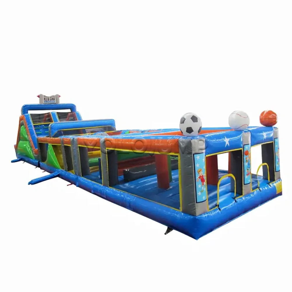 sport theme commercial inflatable obstacle course arena