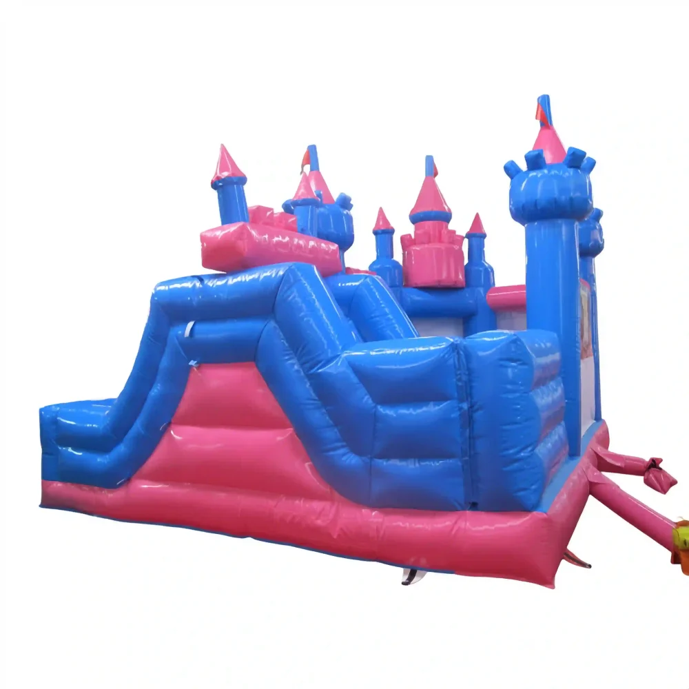 the princess's castle commercial bounce house with slide (2)