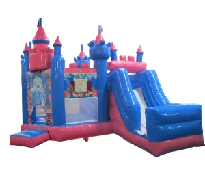 the princess's castle commercial bounce house with slide (3)
