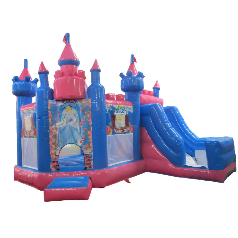 the princess's castle commercial bounce house with slide