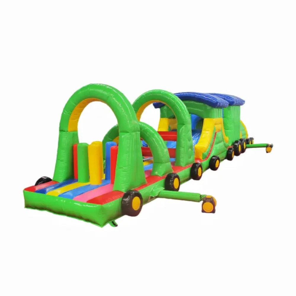 train shape extreme rush inflatable obstacle course for sale (3)