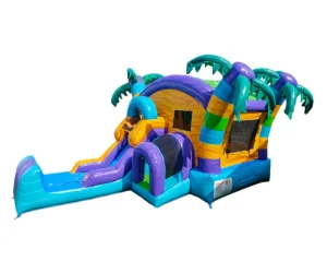 tropical forest commercial inflatable bounce house combo